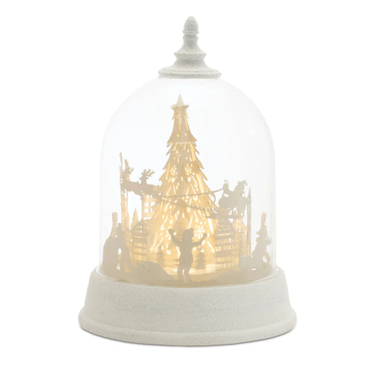 LED Rotating Santa's Sleigh Globe