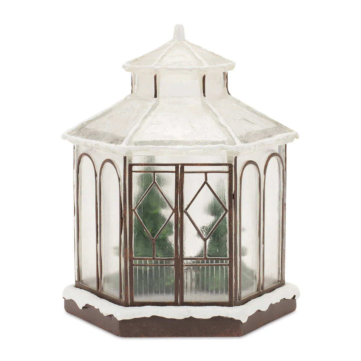 LED Snowy Gazebo Tabletop Decor